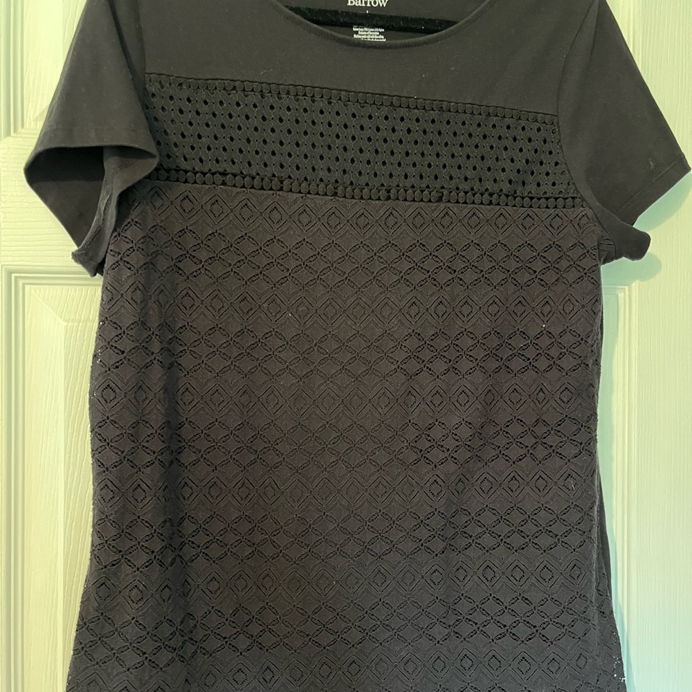 Croft & Barrow Gray Boxy Short Sleeve T-Shirt